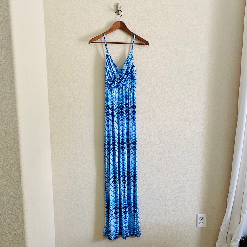 Blue Tye Dye Maxi Dress